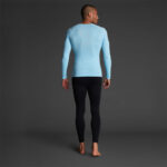 Bluza elastica Musai Joto, Albastru Sky - imagine 3