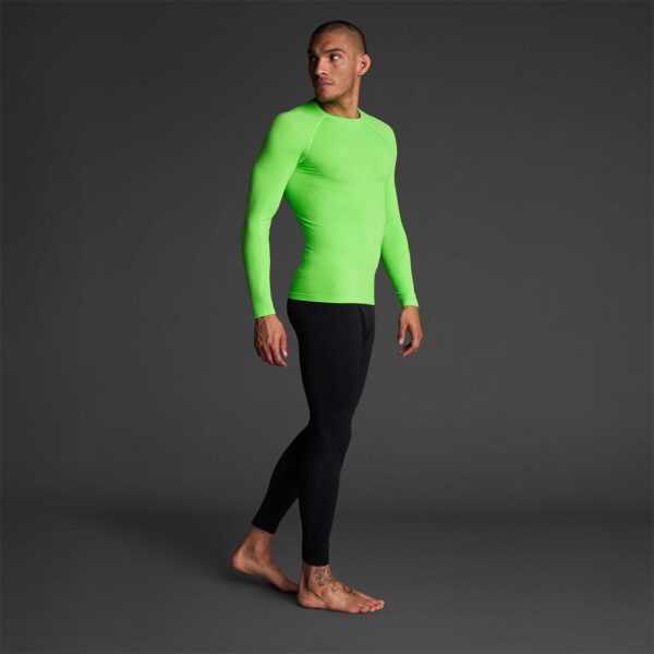 Bluza elastica Musai Joto, Verde Fluo - imagine 2