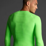 Bluza elastica Musai Joto, Verde Fluo - imagine 5