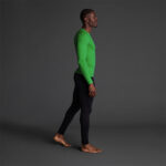 Bluza elastica Musai Joto, Verde - imagine 2