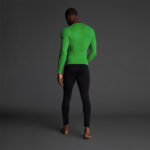 Bluza elastica Musai Joto, Verde - imagine 3