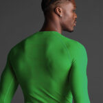 Bluza elastica Musai Joto, Verde - imagine 5