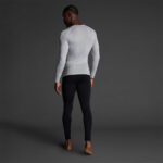 Bluza elastica Musai Joto, Gri deschis - imagine 3