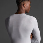 Bluza elastica Musai Joto, Gri deschis - imagine 5