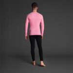 Bluza elastica Musai Joto, Roz - imagine 3