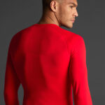 Bluza elastica Musai Joto, Rosu - imagine 5