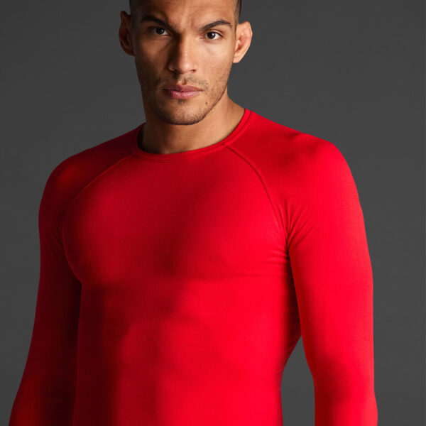 Bluza elastica Musai Joto, Rosu - imagine 4