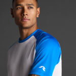 Tricou sport Musai Ubora II, Alb / Albastru Royal - imagine 4