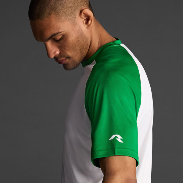 Tricou sport Musai Ubora II, Alb / Verde - imagine 4