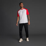 Tricou sport Musai Ubora II, Alb / Rosu