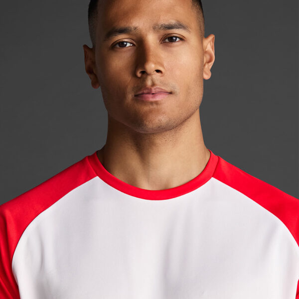 Tricou sport Musai Ubora II, Alb / Rosu - imagine 4