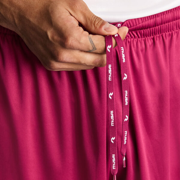 Pantaloni scurti sport Musai Vifa, Visiniu - imagine 5