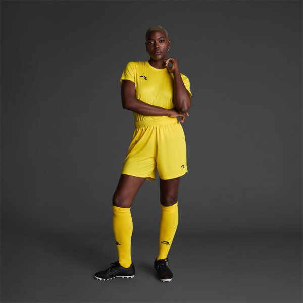 0201_03_1_1 Pantaloni scurti sport dama Musai Vifa, Galben - imagine 1