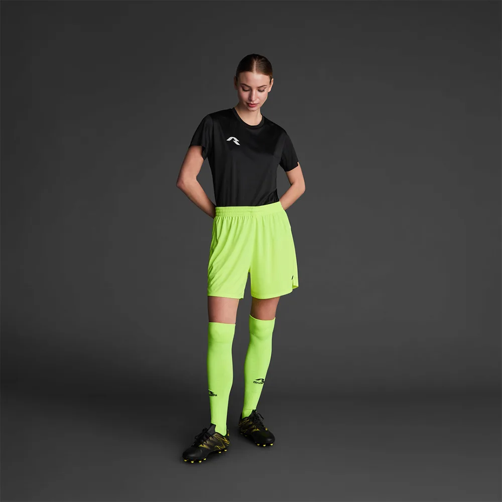 Pantaloni scurti sport dama Musai Vifa, Galben Fluo - imagine 1