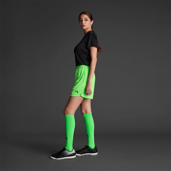 Pantaloni scurti sport dama Musai Vifa, Verde Fluo - imagine 2