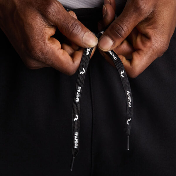 Pantaloni lungi Musai Defu, Negru - imagine 4