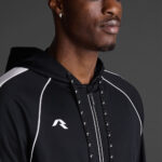 Bluza trening Musai Afiki, Negru / Alb - imagine 4