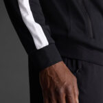 Bluza trening Musai Afiki, Negru / Alb - imagine 5