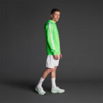 Bluza trening Musai Afiki, Verde Fluo / Alb - imagine 2