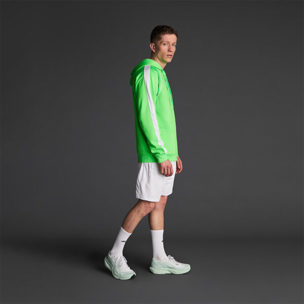 Bluza trening Musai Afiki, Verde Fluo / Alb - imagine 2