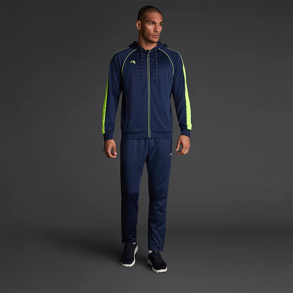 Bluza trening Musai Afiki, Bleumarin / Galben Fluo - imagine 1