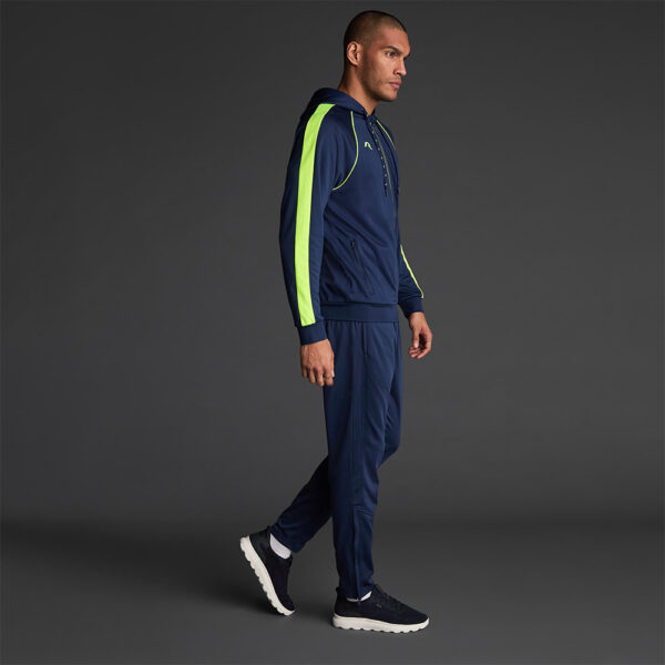 Bluza trening Musai Afiki, Bleumarin / Galben Fluo - imagine 2