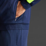 Bluza trening Musai Afiki, Bleumarin / Galben Fluo - imagine 6