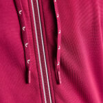 Bluza trening Musai Afiki, Visiniu / Alb - imagine 6