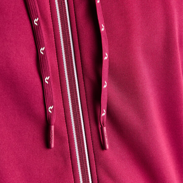 Bluza trening Musai Afiki, Visiniu / Alb - imagine 6