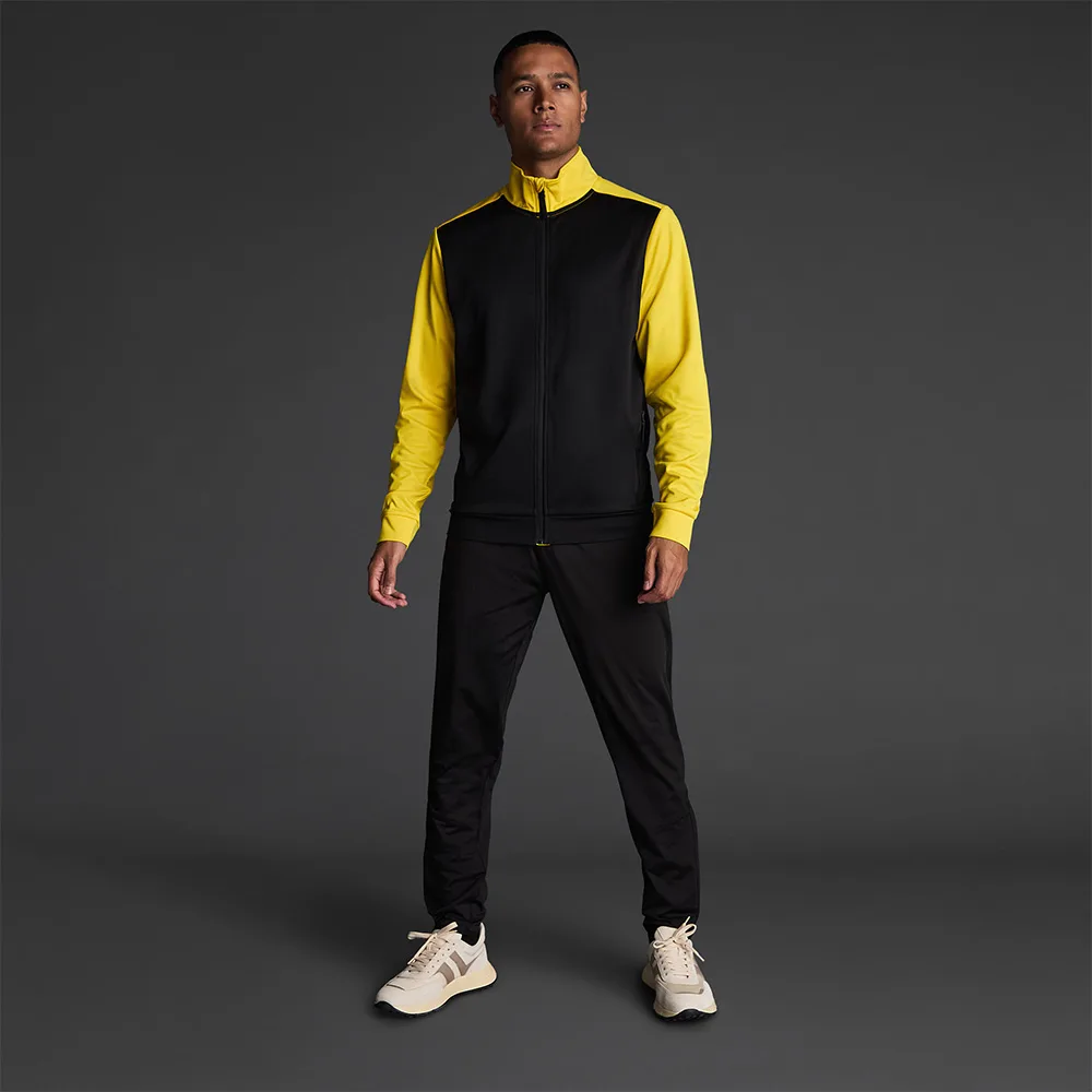 Bluza trening Musai Saba, Negru / Galben - imagine 1