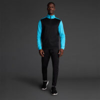 Bluza trening Musai Saba, Negru / Turcoaz Fluo