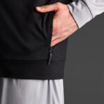 Bluza trening Musai Saba, Negru / Gri deschis - imagine 6