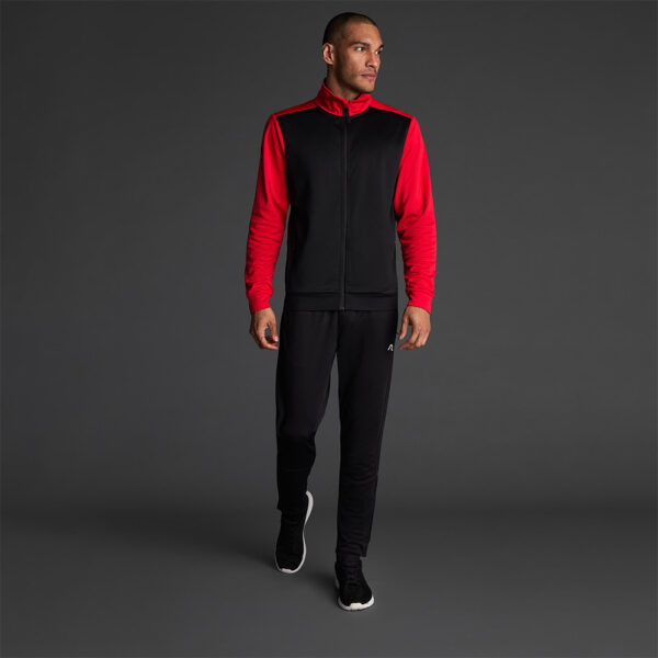 0303_0260_1_1 Bluza trening Musai Saba, Negru / Rosu - imagine 1