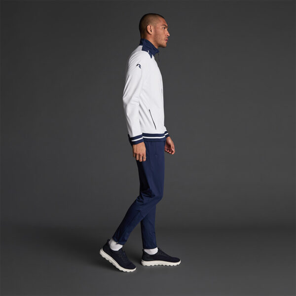 Bluza trening Musai Ishi, Alb / Bleumarin - imagine 2