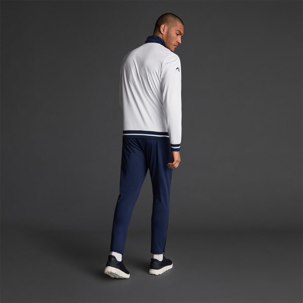 Bluza trening Musai Ishi, Alb / Bleumarin - imagine 3