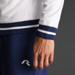 Bluza trening Musai Ishi, Alb / Bleumarin - imagine 5