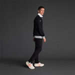 Bluza trening Musai Ishi, Negru / Alb - imagine 2