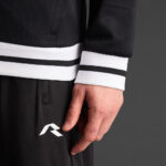 Bluza trening Musai Ishi, Negru / Alb - imagine 5