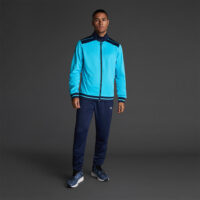 Bluza trening Musai Ishi, Turcoaz Fluo / Bleumarin