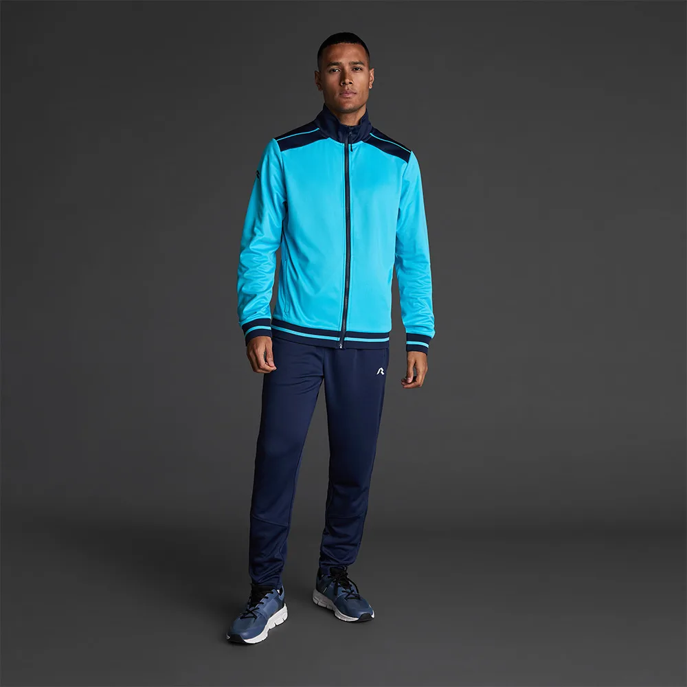 Bluza trening Musai Ishi, Turcoaz Fluo / Bleumarin - imagine 1