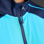 Bluza trening Musai Ishi, Turcoaz Fluo / Bleumarin - imagine 5