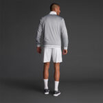 Bluza trening Musai Ishi, Gri deschis / Alb - imagine 3