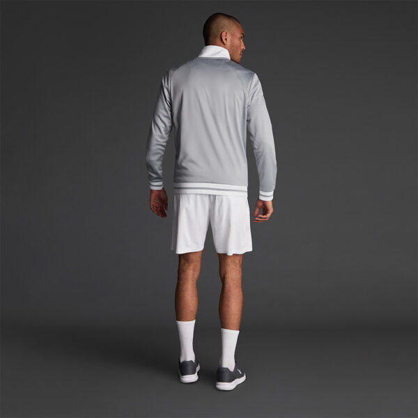 Bluza trening Musai Ishi, Gri deschis / Alb - imagine 3