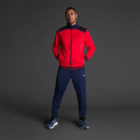 Bluza trening Musai Ishi, Rosu / Bleumarin