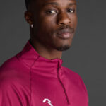 Bluza antrenament Musai Mawi, Visiniu - imagine 5