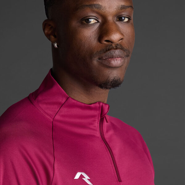 Bluza antrenament Musai Mawi, Visiniu - imagine 5