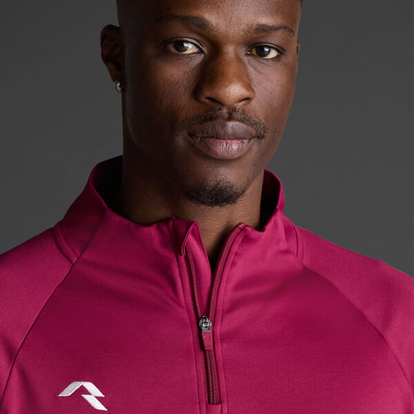 Bluza antrenament Musai Mawi, Visiniu - imagine 4