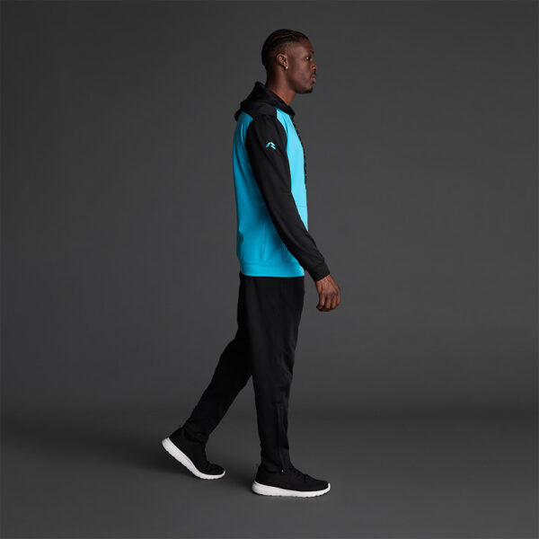 Hanorac Musai Saba, Turcoaz Fluo / Negru - imagine 2