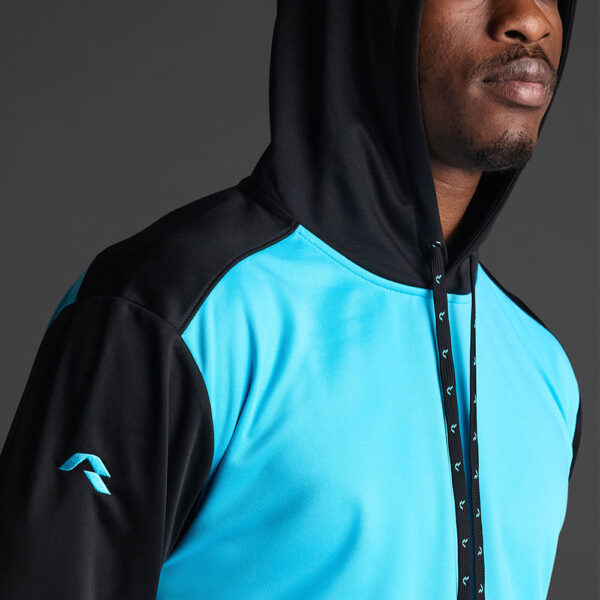 Hanorac Musai Saba, Turcoaz Fluo / Negru - imagine 4