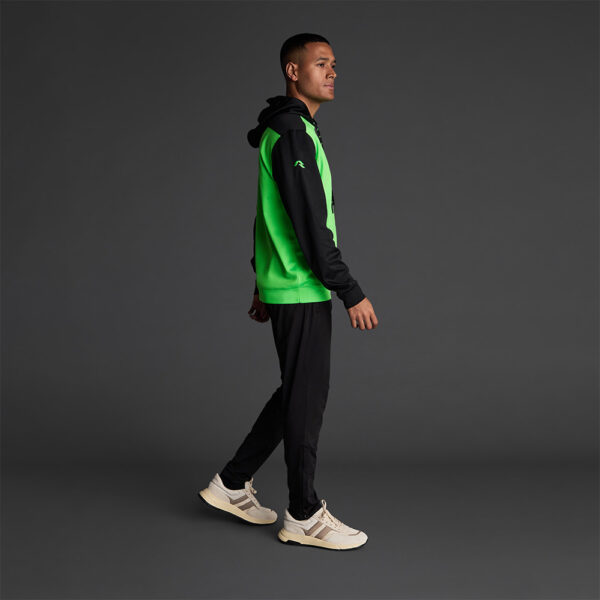 Hanorac Musai Saba, Verde Fluo / Negru - imagine 2